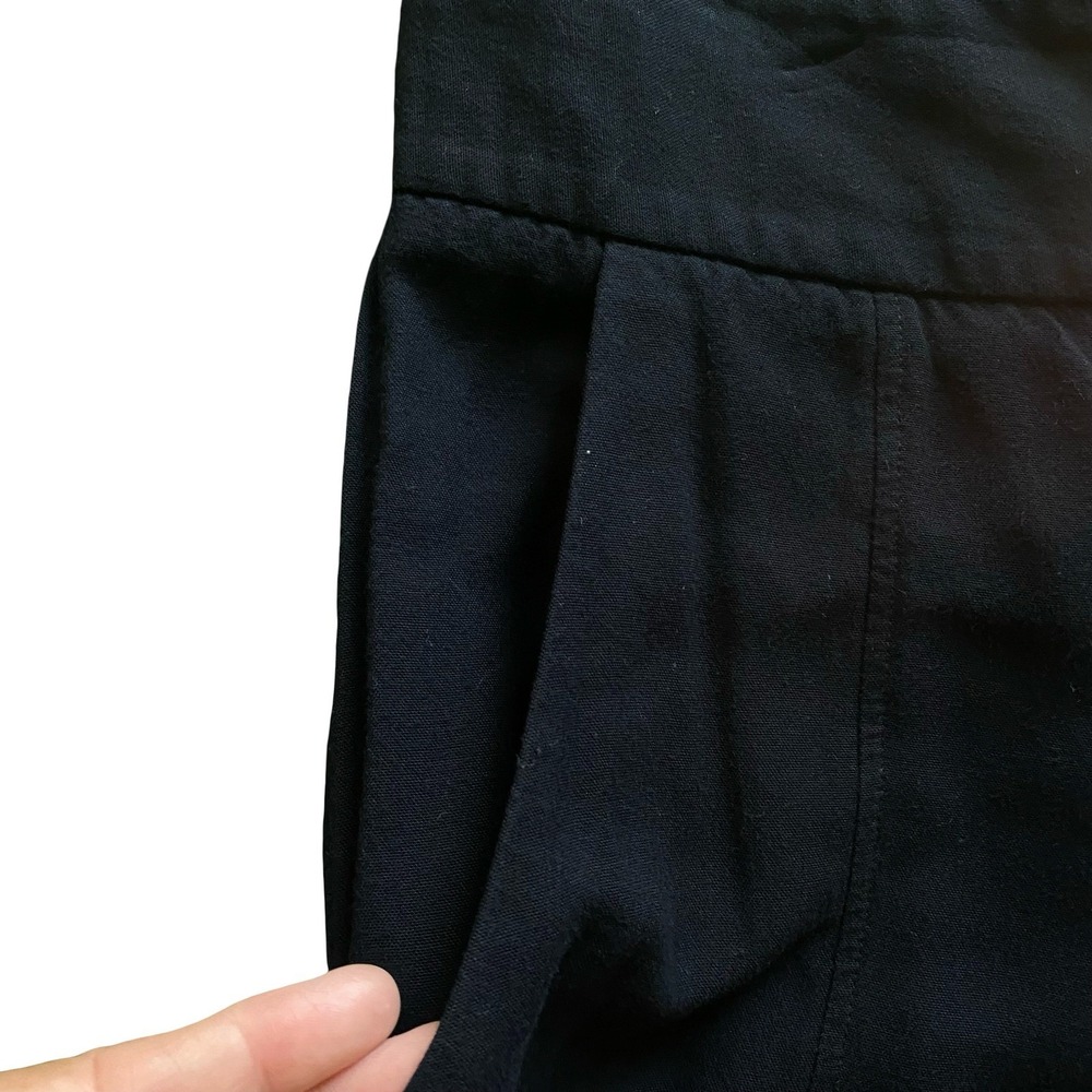 Helmut Lang Black Draped Canvas Straight Leg Cargo Trousers Pants Size 8 - Picture 7 of 12